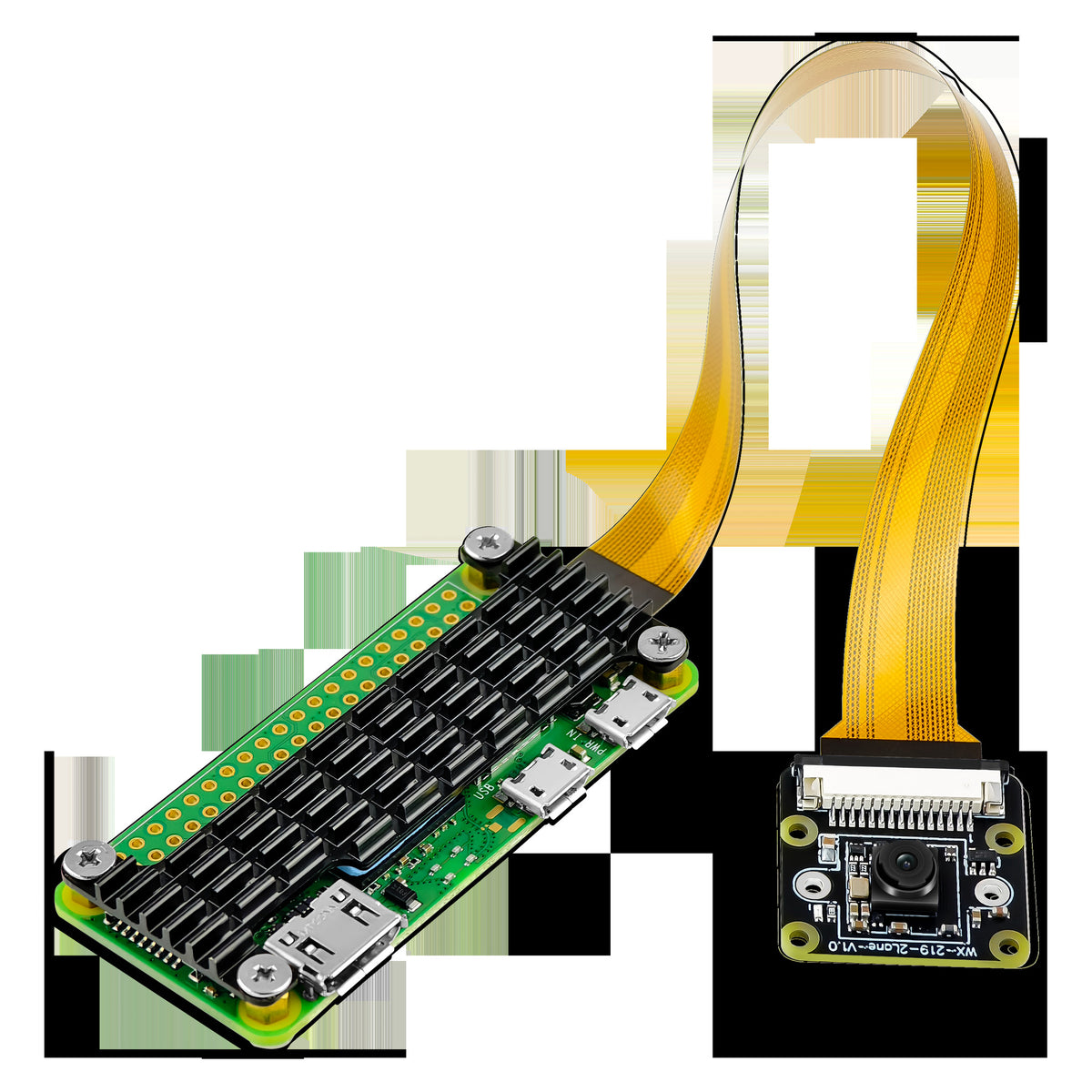 Módulo de câmera CSI OV5647 5MP para Raspberry Pi 4B/5B – 1080p 30 fps, grande angular 150°, cabo FPC plug-and-play – IA, segurança e robótica