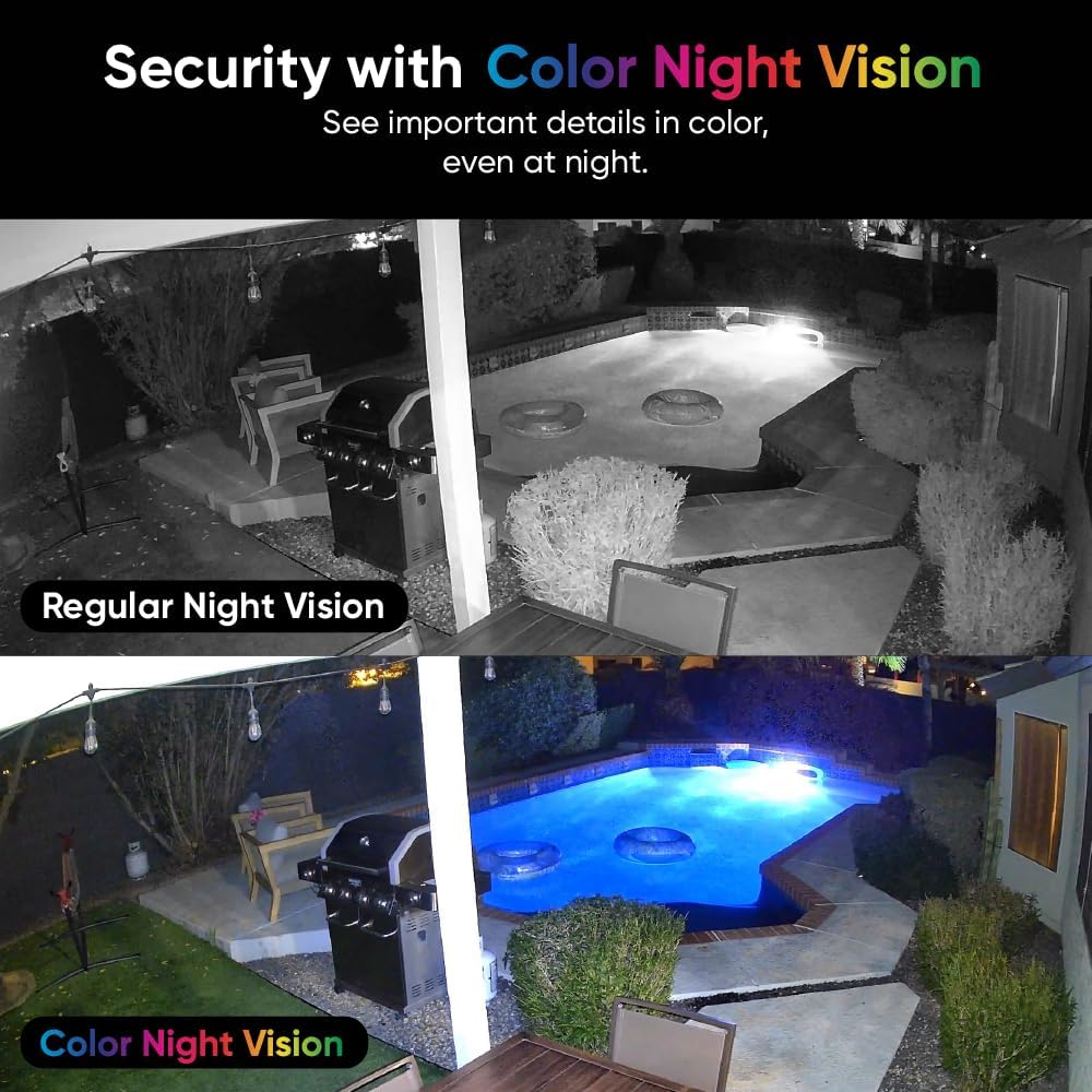 WYZE Cam Pan v3, Câmera de segurança Wi-Fi inteligente para casa, interna/externa com classificação IP65, 1080p, panorâmica/inclinação/zoom, com visão noturna colorida, áudio bidirecional, compatível com Alexa e Google Assistant