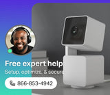 WYZE Cam Pan v3, Câmera de segurança Wi-Fi inteligente para casa, interna/externa com classificação IP65, 1080p, panorâmica/inclinação/zoom, com visão noturna colorida, áudio bidirecional, compatível com Alexa e Google Assistant