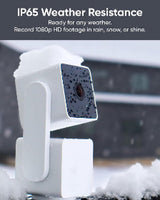 WYZE Cam Pan v3, Câmera de segurança Wi-Fi inteligente para casa, interna/externa com classificação IP65, 1080p, panorâmica/inclinação/zoom, com visão noturna colorida, áudio bidirecional, compatível com Alexa e Google Assistant